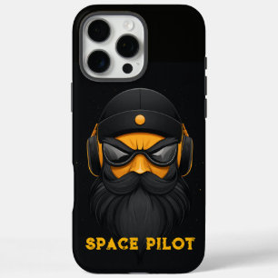 Coque iPhone 16 Pro Max Pilote d'espace noir