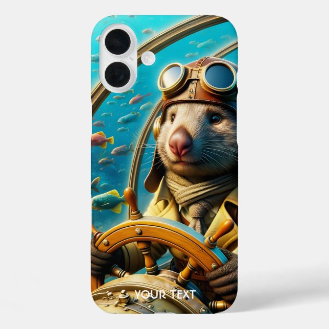 Coques Case-Mate iPhone Pilote Wombat mignon Imaginaire sous-marin (Verso)
