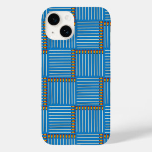 Coque Case-Mate iPhone Pinceau bleu Crosshatch