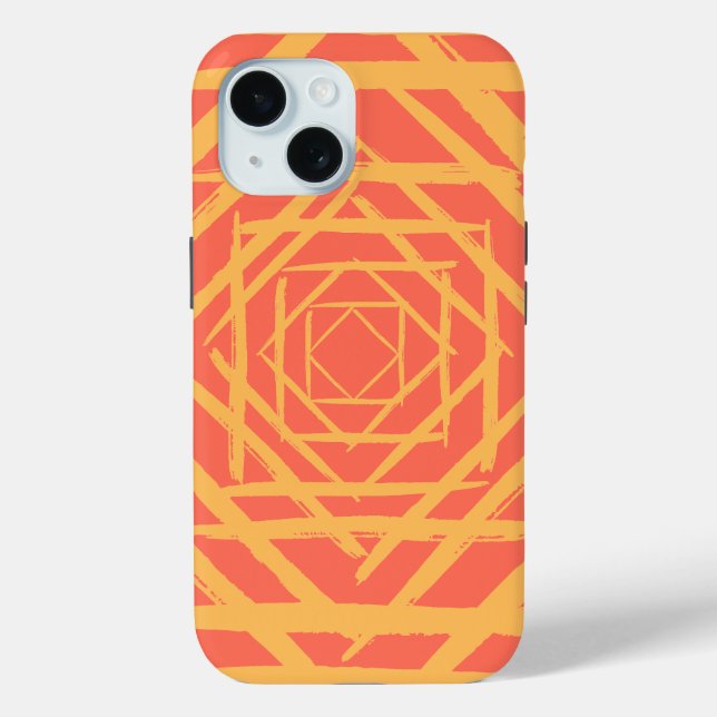 Coques Case-Mate iPhone Pinceau en carrés (Verso)