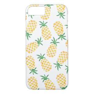 Coque iPhone 8/7 Pineappa Aquarelle motif capot
