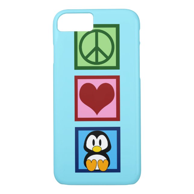 Coques Case-Mate iPhone Pingouin bleu (Dos)