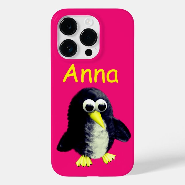 Coques Case-Mate iPhone Pingouin drôle, personnalisé (Verso)