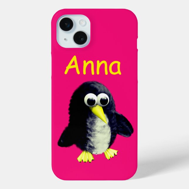 Coques Case-Mate iPhone Pingouin drôle, personnalisé (Verso)