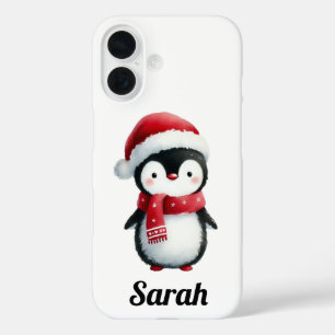 Coque Pour iPhone 16 Pingouin festif en Gay