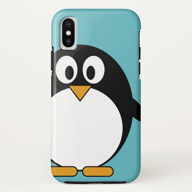 Coques Case-Mate iPhone Pingouin mignon de bande dessinée (Dos)