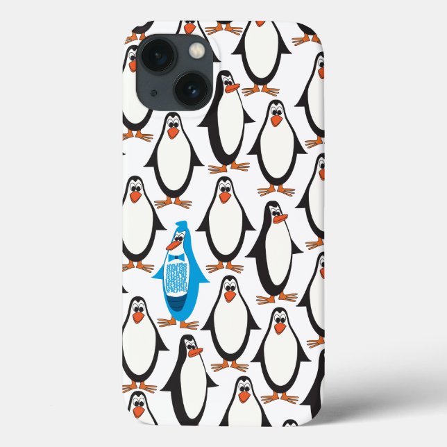 Coques Case-Mate iPhone Pingouin tux bleu (Verso)