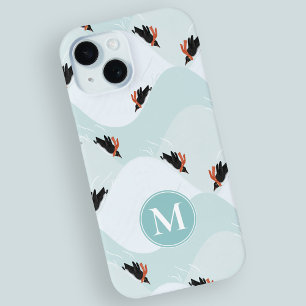 Coque Case-Mate iPhone Pingouins joueurs glissement sur Motif de neige