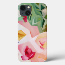 Pink Abstract Floral iPhone 6 case