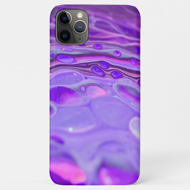 Coques Case-Mate iPhone Pink Acrylique violet, Fluid Art Peinture Marbre (Dos)