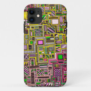 Etui iPhone Case-Mate Pink and Yellow Geometric shapes pop art punk