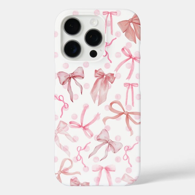 Coques Case-Mate iPhone Pink Bow iPhone Case (Verso)