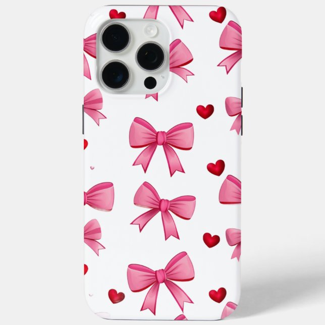 Coques Case-Mate iPhone Pink Bows (Verso)