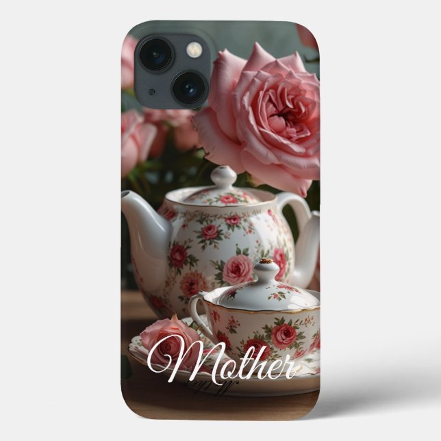 Coques Case-Mate iPhone Pink Cabbage Rose Tea iPhone / iPad case (Verso)