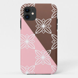 Etui iPhone Case-Mate Pink et Chocolat Brown motif floral