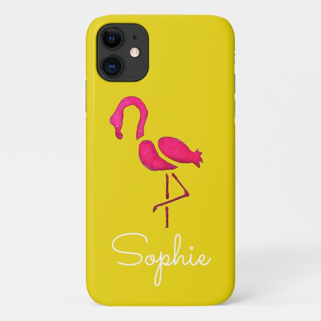 Coques Case-Mate iPhone Pink flamingo pop art unique (Dos)