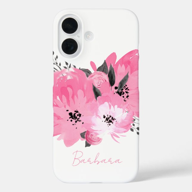 Coques Case-Mate iPhone Pink Floral (Verso)
