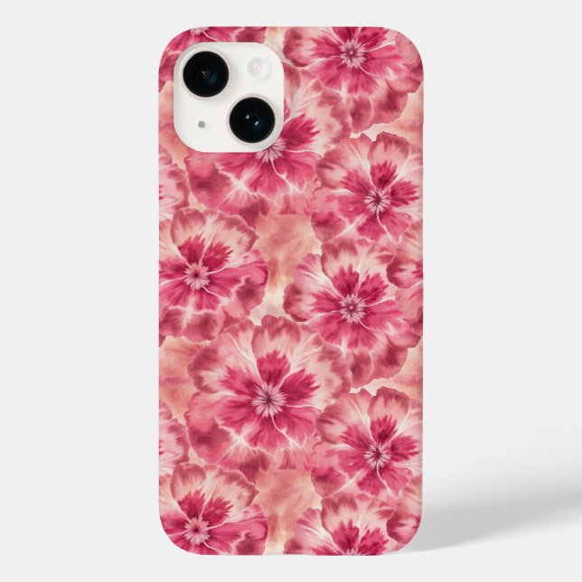 Coques Case-Mate iPhone Pink Floral Coquette (Verso)