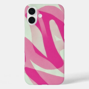 Coque Pour iPhone 16 Plus Pink Grey Green IPhone 16 Art Phone Case