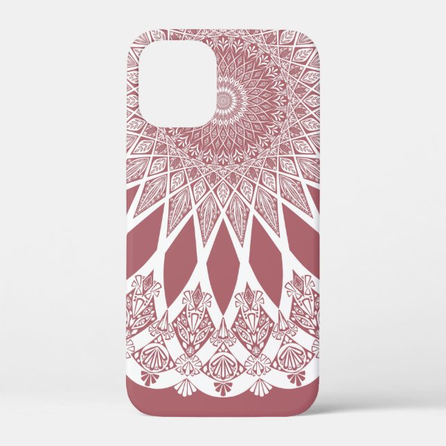 Coques Case-Mate iPhone Pink Madder Tristyns Mandala (Verso)