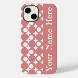 Coques Pour iPhone Pink Mod Ball Design avec nom