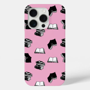 Coque Case-Mate iPhone Pink Modern Boish Bibliophile Motif de livre
