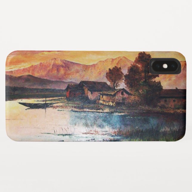 COQUES Case-Mate iPhone PINK MOUNTAINS LAC ALPINE SUNSET PAYSAGE (Dos (Horizontal))