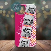 Pink Orange White Instagram Photo Collage