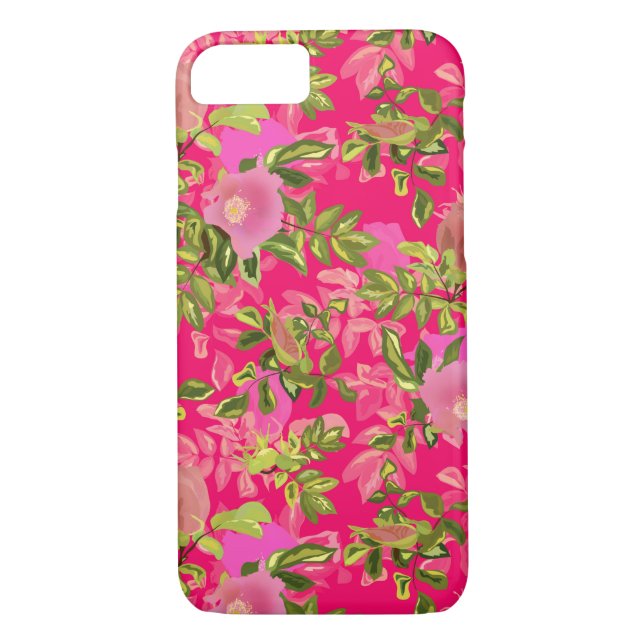 Coques Case-Mate iPhone Pink rose hanche, rose rose sauvage hanche (Dos)