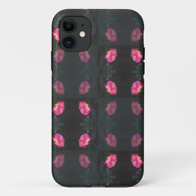 Coques Case-Mate iPhone Pink Roses Pattern (Dos)