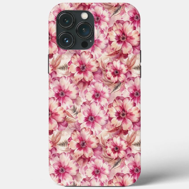 Coques Case-Mate iPhone Pink Tie Dye Floral (Verso)