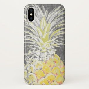 Coque iPhone X Pinneapple jaune tropical