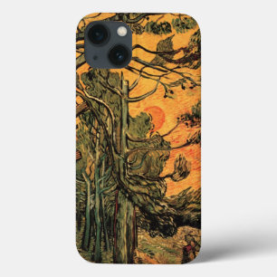 iPhone 13 Case Pins rouges ciel soleil couchant par Vincent van G