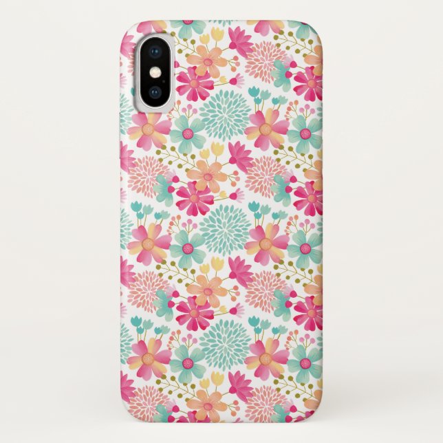 Coques Case-Mate iPhone Pip Pip Hooray motif floral peint (Dos)