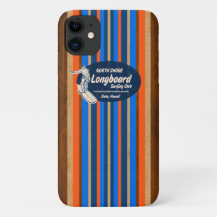 Case-Mate iPhone Case Pipeline Surboard Hawaiian Stripes Royal Blue