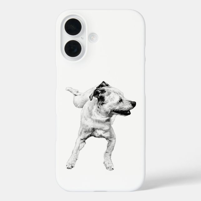 Coques Case-Mate iPhone Piquet croisé, chien minimal (Verso)