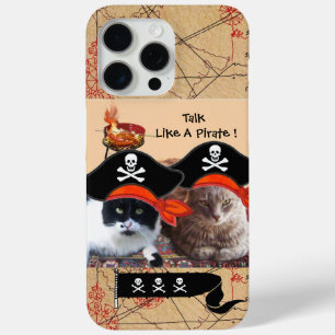 COQUE Case-Mate iPhone PIRATE CATS PIRATES PIRATES ANCIENS CARTES DE TRÉS