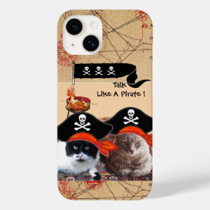 COQUE Case-Mate iPhone PIRATE CATS PIRATES PIRATES ANCIENS CARTES DE TRÉS