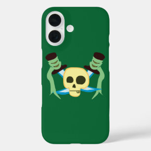 Coque Pour iPhone 16 Pirate Crâne et épées