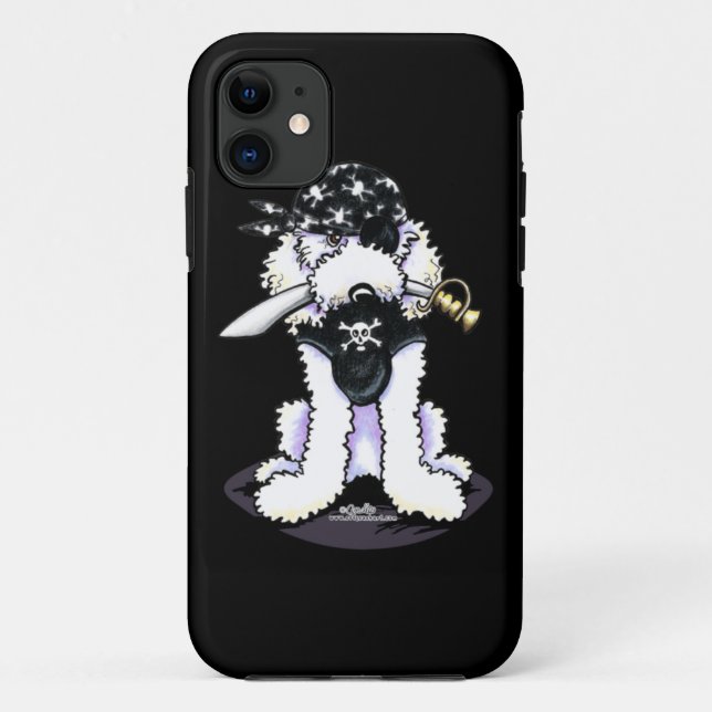 Coques Case-Mate iPhone Pirate de caniche (Dos)