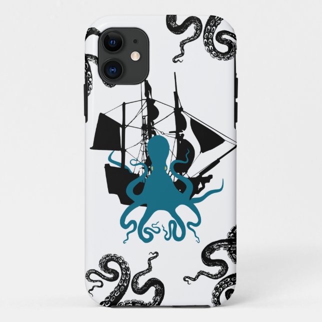 Coques Case-Mate iPhone Pirate de Steampunk iphone5 - attaque de poulpe de (Dos)