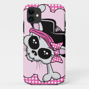 Coque iPhone 11 Pirate Princess Kitty Skull