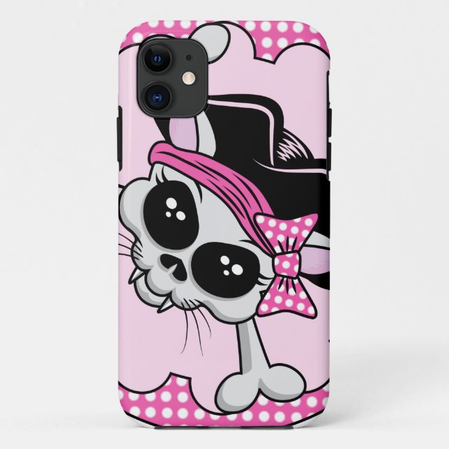 Coques Case-Mate iPhone Pirate Princess Kitty Skull (Dos)