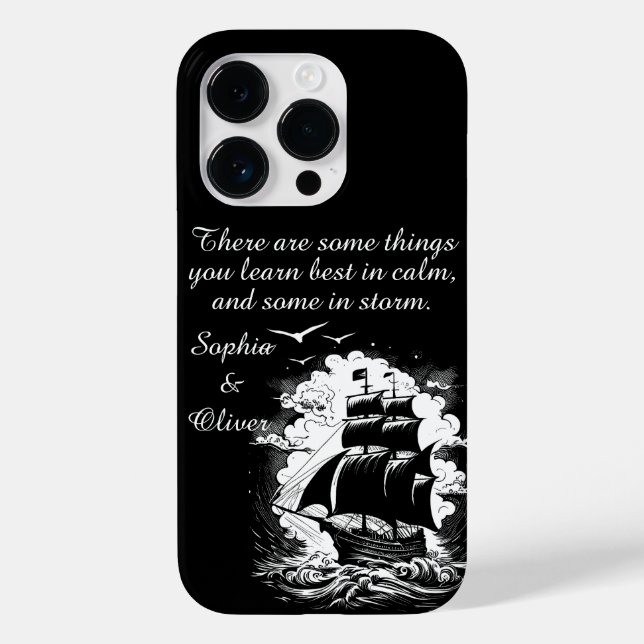 Coques Case-Mate iPhone Pirate Ship Modern Motivational Citation Texte bla (Verso)