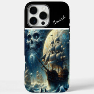 Coque iPhone 16 Pro Max Pirate Ship Skull Moon's Shadow