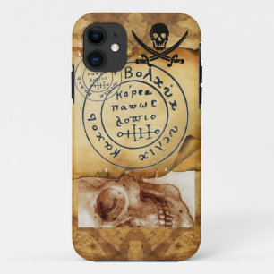 COQUE iPhone 11  PIRATES ANCIENNES CARTE DU TRÉSOR, HABILLEMENT ET 