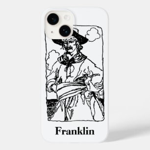 Coque Pour iPhone 14 Pirates Anciens Croquis d'un Capitaine par Howard