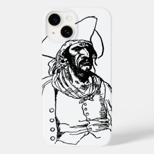 Coque Pour iPhone 14 Pirates vintage, un croquis de boucanier par Howar