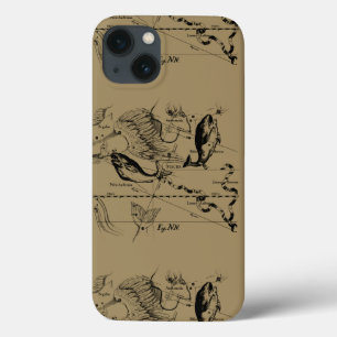 iPhone 13 Case Pisces Constellation Hevelius 1690 Engraving