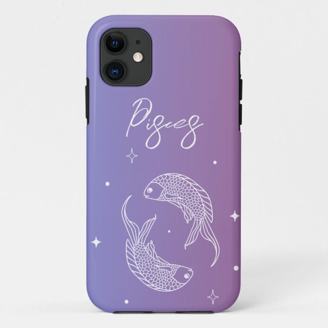 Coques Case-Mate iPhone Pisces zodiac horoscope étoile signe dégradé (Dos)